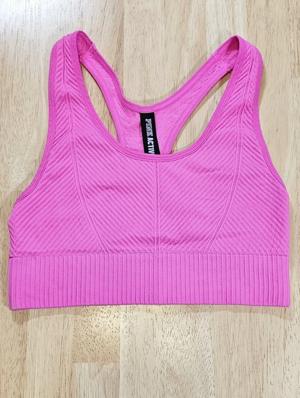 PINK Victoria's Secret Ribbed Racerback Sports Bra Size XS